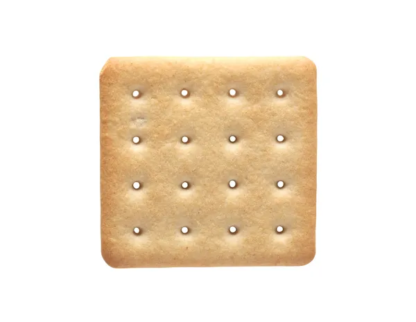 Cracker på vit — Stockfoto