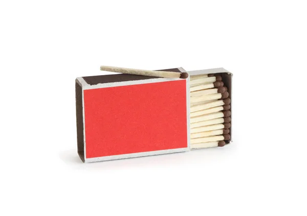 Matchbox On White — Stock Photo, Image