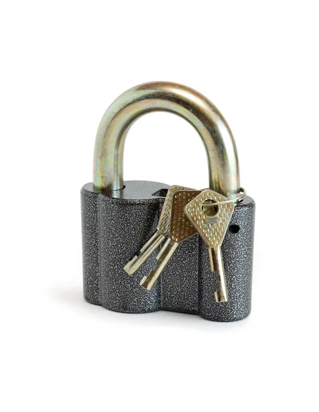 Cadeado e chaves — Fotografia de Stock