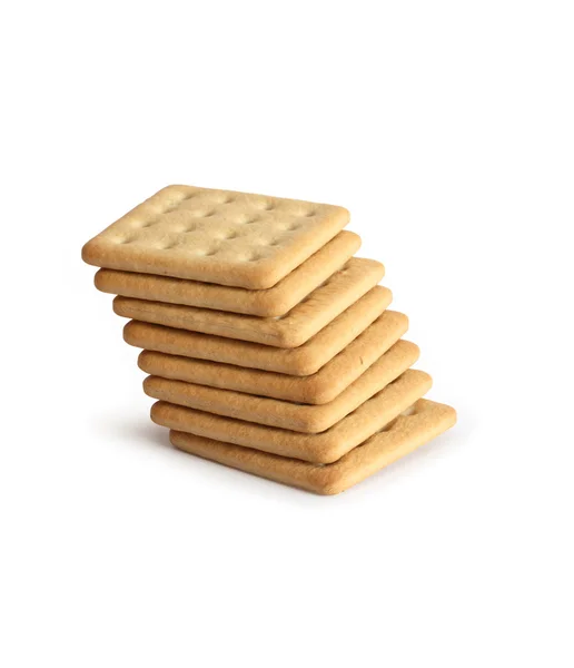 Crackers sur blanc — Photo