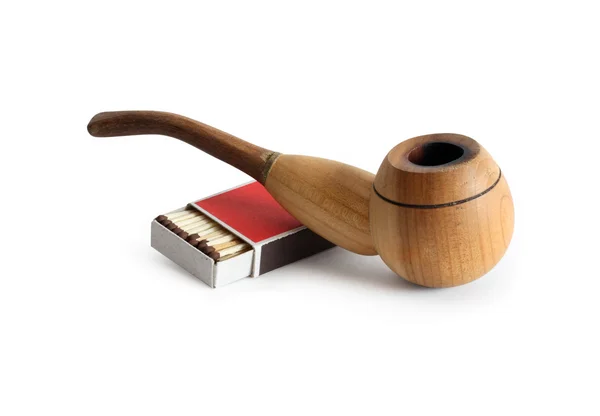 Tütün boru ve maçlar — Stok fotoğraf