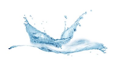 Splashing Water On White clipart