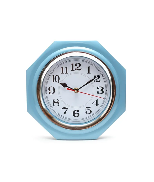 Uhr isoliert auf weiß — Stockfoto