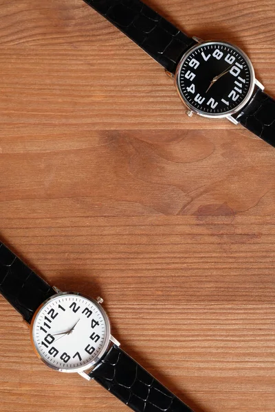 Watches On Wood — Stock Photo, Image