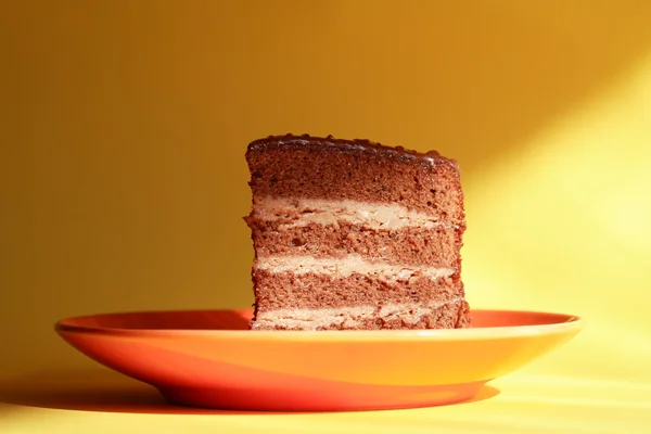 Cake On Saucer — Stock Photo, Image