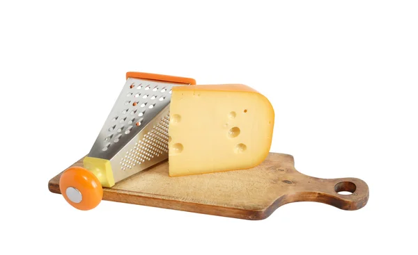 És a sajt reszel — Stock Fotó