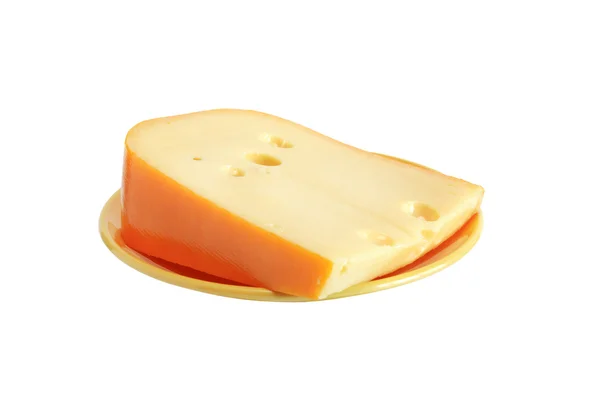 Сир на тарілці — стокове фото