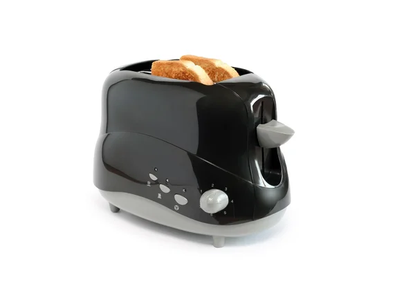 Siyah ekmek kızartma makinesi — Stok fotoğraf