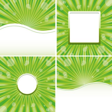 Abstract green backgrounds clipart