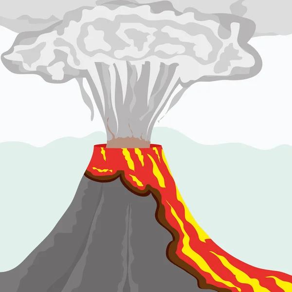 Volcan — Image vectorielle