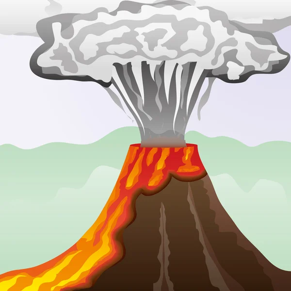 Vulkan — Stockvektor