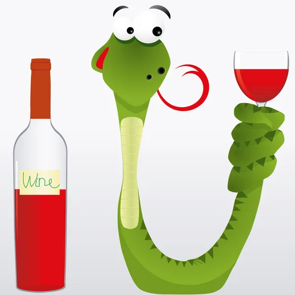 Pijany węża — Wektor stockowy