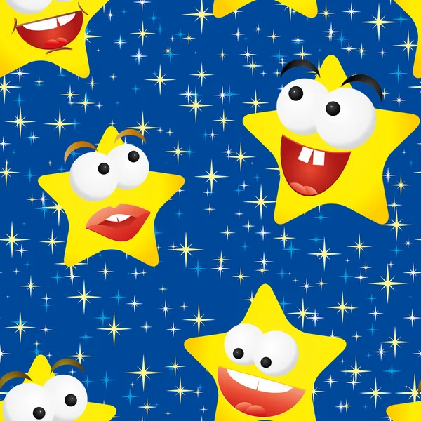 Étoiles drôles — Image vectorielle