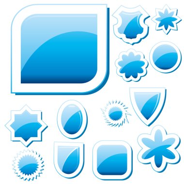 Blue buttons clipart