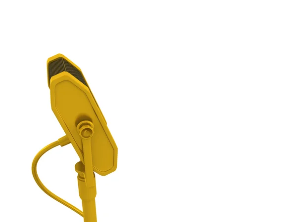 Micrófono dorado — Foto de Stock