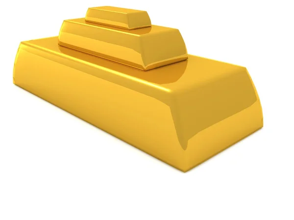 Gouden piramide — Stockfoto