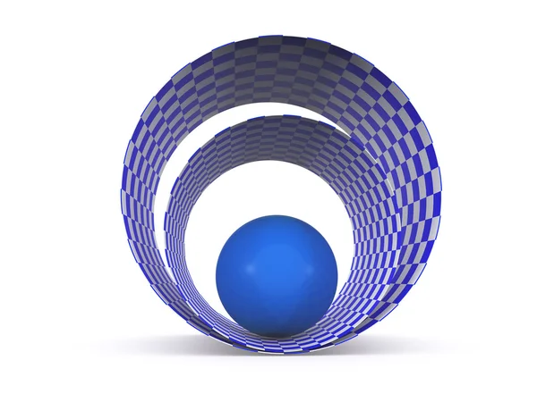 Bal abstracte achtergrond. 3D — Stockfoto