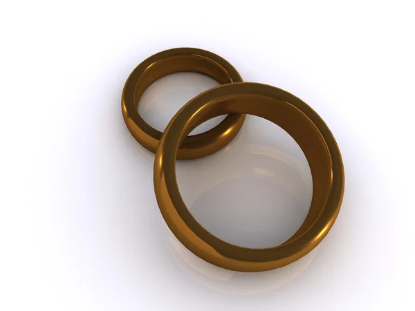 2 anelli — Foto Stock