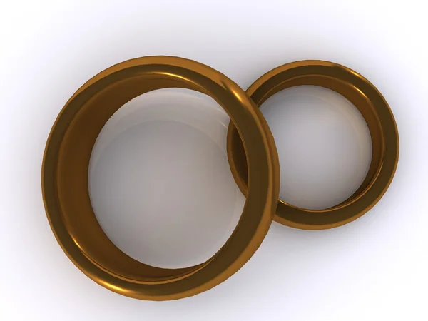 2 кольца — стоковое фото