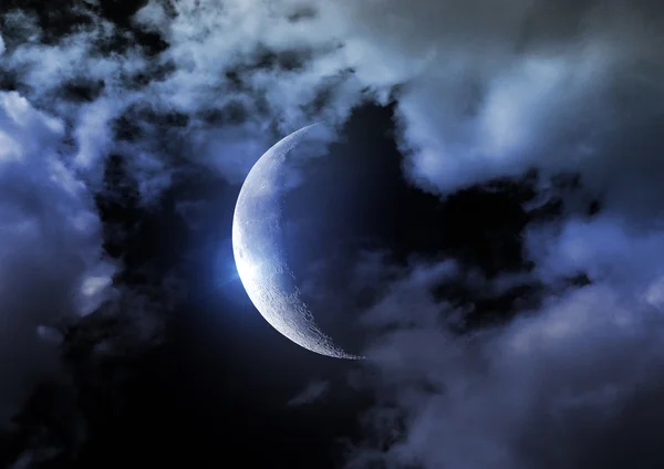 달의 반 — 스톡 사진