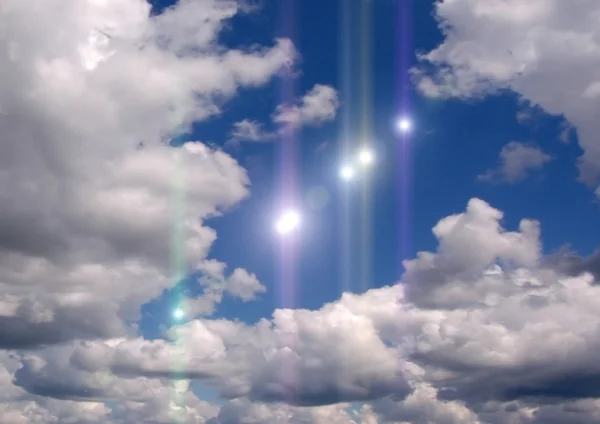 일부 ufo가 하늘에 — 스톡 사진
