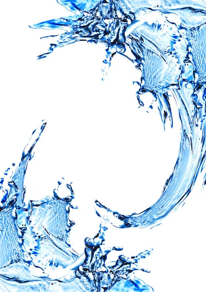 Γαλάζιο νερό και νερό — Φωτογραφία Αρχείου