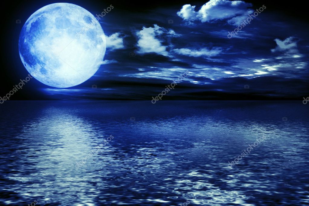 the order of pure moon reflected in water