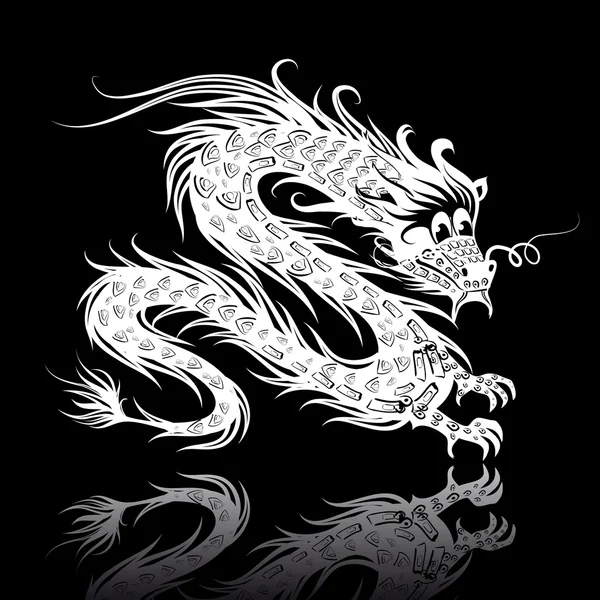 Chinese dragon pattern — Stock Vector © Oksana #6422885