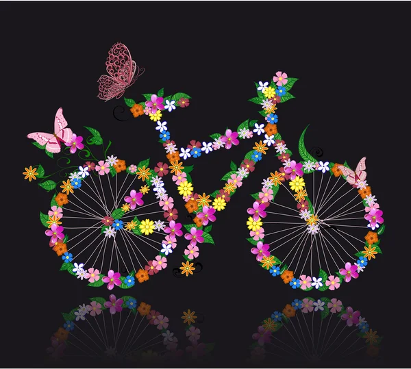 2,792 Bike with flowers Vector Images, Bike with flowers Illustrations ...