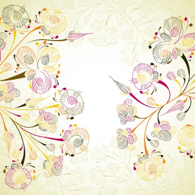 Floral background clipart