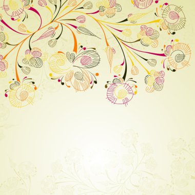 Floral background clipart