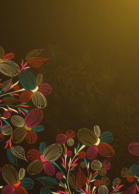 Floral background clipart