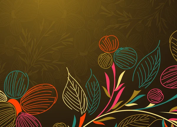 Fondo floral — Vector de stock