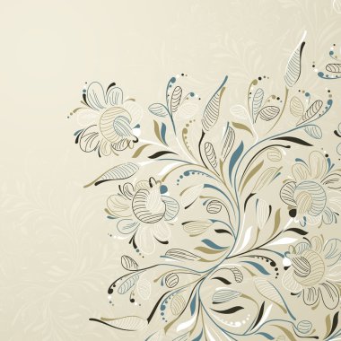 Floral background clipart