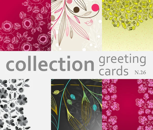 Коллекционные открытки — стоковый вектор