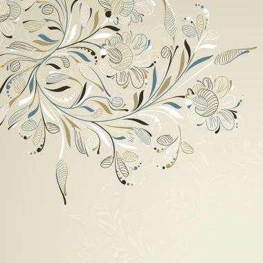 Floral background clipart