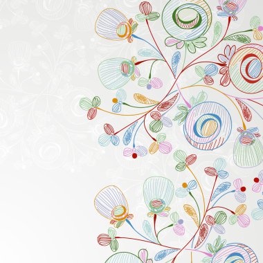 Floral background clipart