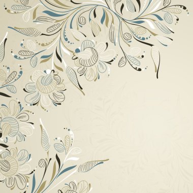 Floral background clipart