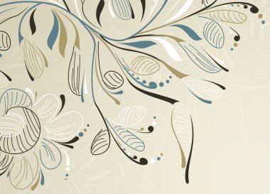 Floral background clipart