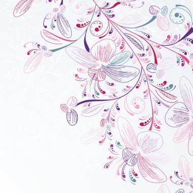 Floral background clipart