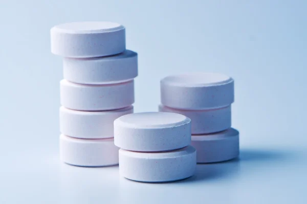 Stack of tablets close up. — Stock Photo, Image