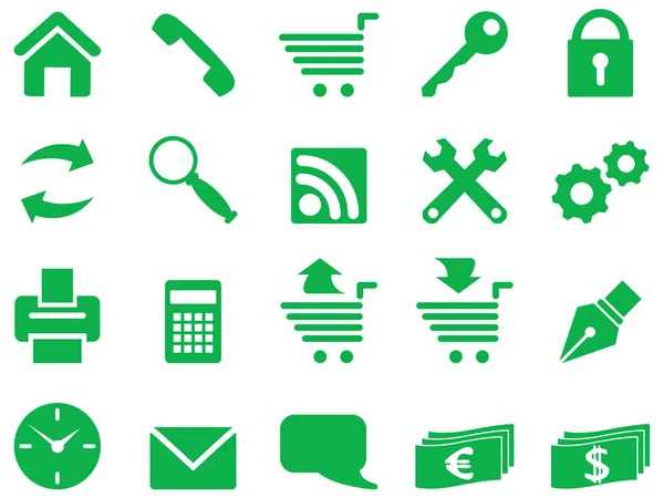 Set van eenvoudige pictogrammen voor decoratie en ontwerp. — Stockvector