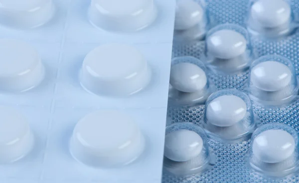 Tabletten in een pack close-up. — Stockfoto
