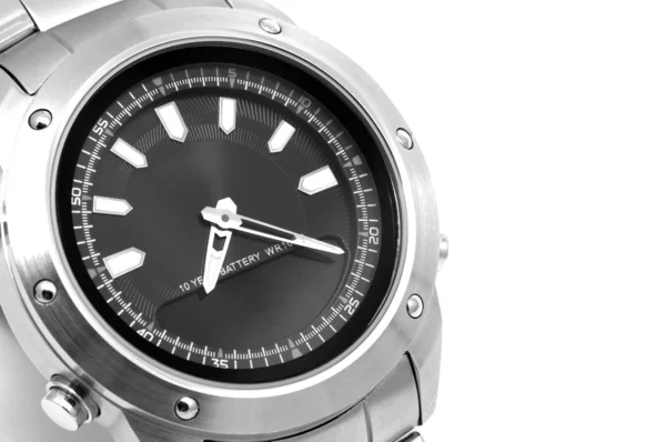 Man's horloge close-up. — Stockfoto