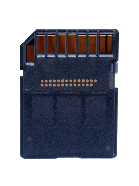 Memory card closeup isolate on white background. — Stock Photo, Image