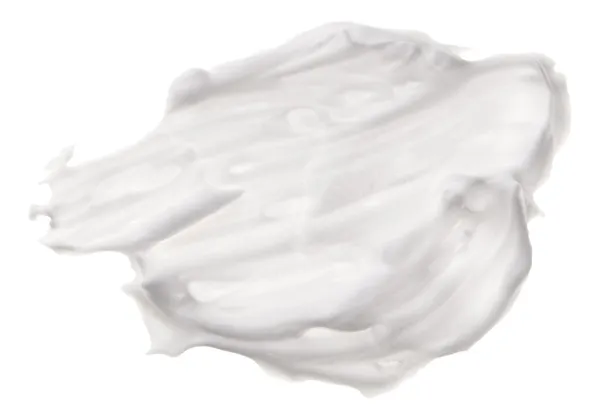 Borotválkozás elszigetelt fehér hab (krém) minta — Stock Fotó