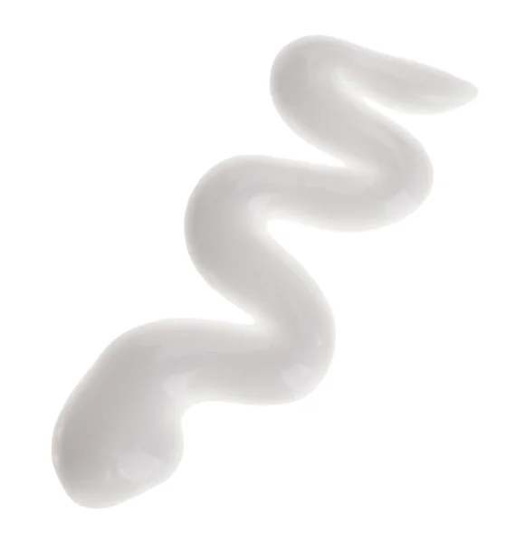 Trattamento idratante viso (crema) campione, isolato su bianco — Foto Stock