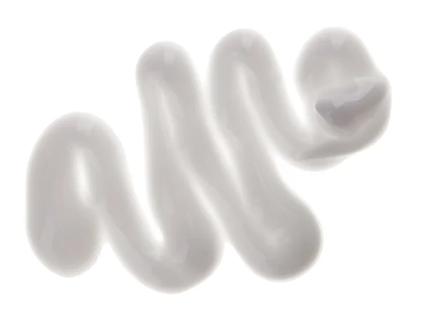Twarzy nawilżający (krem) próbki, na białym tle — Zdjęcie stockowe