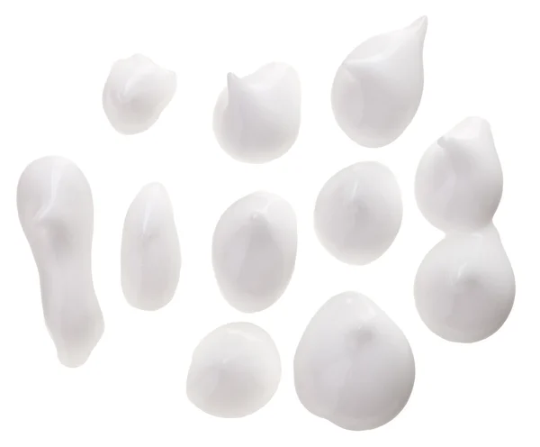 Muestra de humectante facial (crema), aislada en blanco —  Fotos de Stock