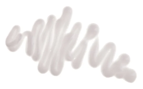 Obličej hydratační krém (krém) vzorek, izolované na bílém — Stock fotografie